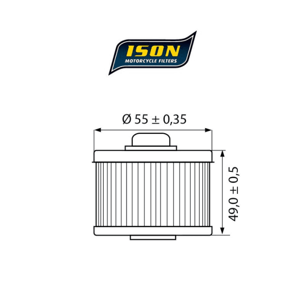 Filtro Olio Motore Moto Road Racing ISON HF 145 Yamaha MT-03 2006-2014 2