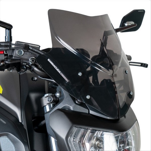 Cupolino Plexiglass Semitrasparente Fumè Scuro. Yamaha MT-07 2016-2020