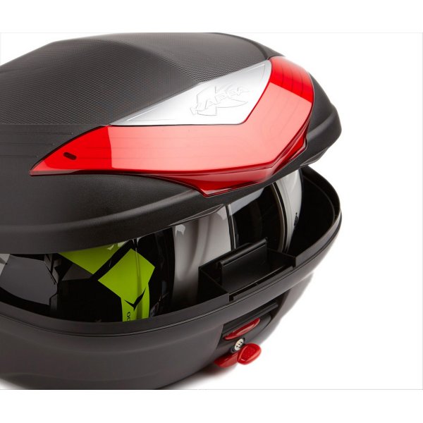Bauletto Top Case Kappa K466NT URBAN TECH capacità 46 litri Nero catadiottri trasparenti MONOLOCK Road Racing 2