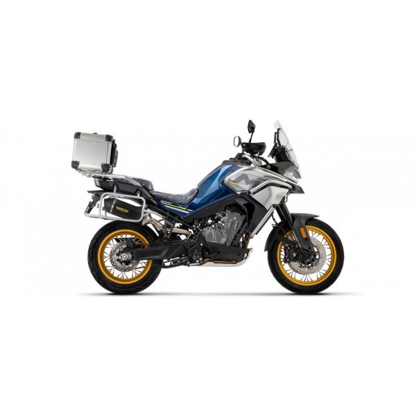 Terminale Arrow Race-Tech Alluminio "Dark" Fondello Carby Omologato 71943AKN Road Racing CF Moto 800 MT Sport/Touring