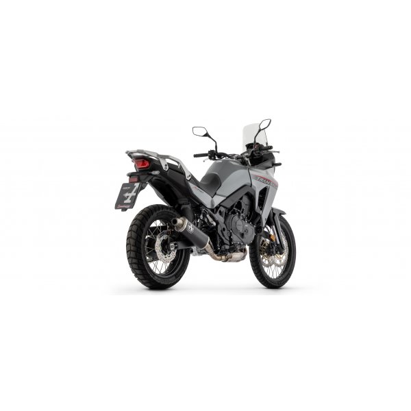 Terminale Arrow Indy Race Alluminio Dark Nero con Fondello Inox 72641AON Moto Honda XL 750 TRANSALP 2023-2026 Road Racing 2