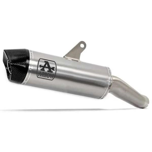 Terminale Arrow Indy Race alluminio con fondello carbonio 72641AK Moto Honda XL 750 TRANSALP 2023-2024 Road Racing