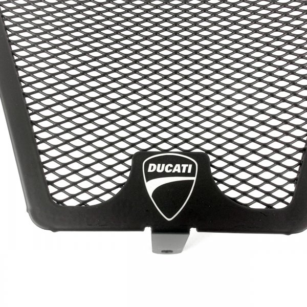 Coppia Griglie Protezione Copri Radiatori Acqua Olio Ducati Streetfighter 848 1098 Moto Road Racing Logo Ducati Corse