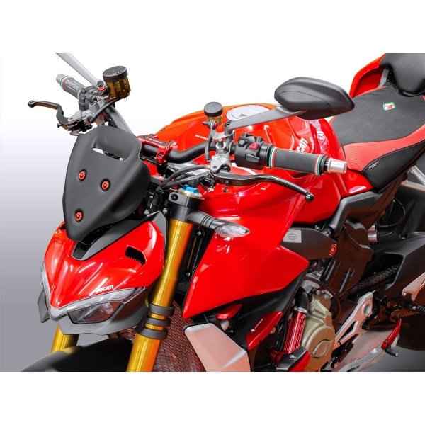 Cupolino Sport Ducabike DBK Special Parts Plexiglass Omologato Scuro Moto Road Racing Ducati StreetFighter V4 V4S SP SP2 20-24