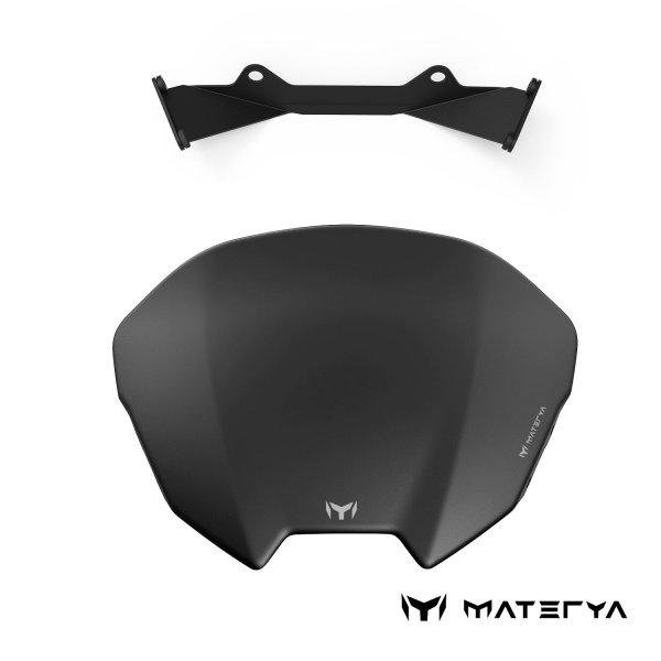 Copertura Cover Cruscotto Flyscreen Cupolino Nero Opaco per Moto Ducati Streetfighter V4 V4S 2020-2024 Road Racing Protezione