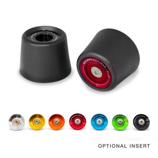 Coppia Inserti Colorati per Tamponi Paratelaio Barracuda in Alluminio Road Racing