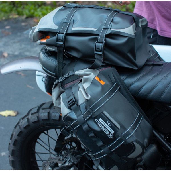 Borsa Morbida Sella Laterale Kappa AV01 Capacità 10 Litri Road Racing Moto Street Sport Touring Viaggio Lavoro 2