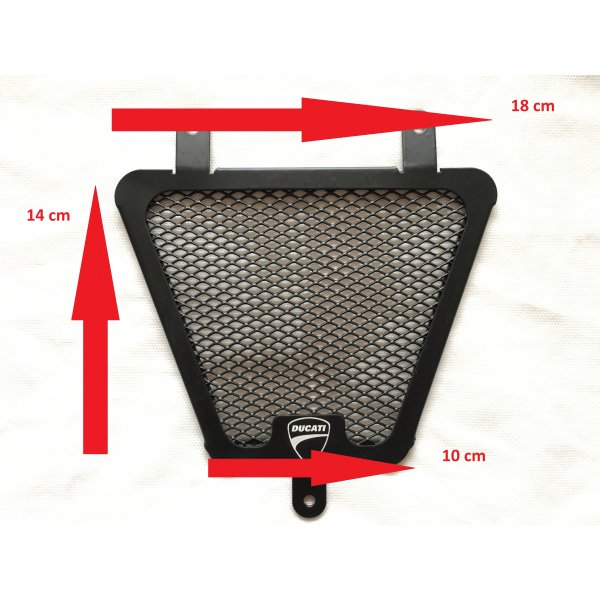 Griglie Protezione Copri Radiatore Logo Ducati Corse 848-1098-1198 Moto Road Racing Misure