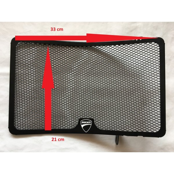 Griglie Protezione Copri Radiatore Acqua e Olio Logo Ducati Corse 848-1098-1198 Moto Road Racing