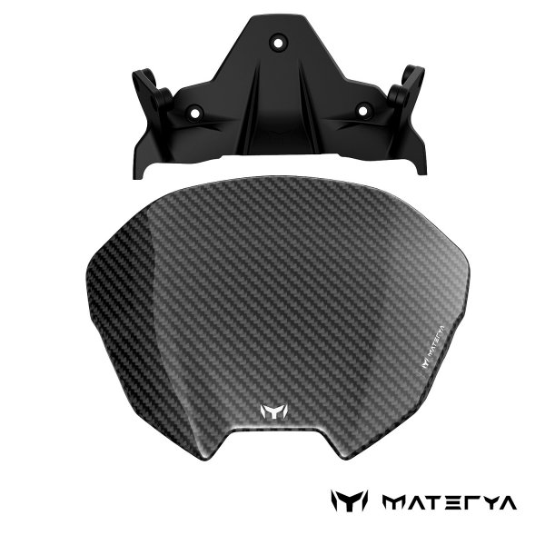 Copertura Cover Cruscotto Flyscreen Materya Road Racing Moto BMW S1000 R M1000 R 2021-2024 carbonio Lucido