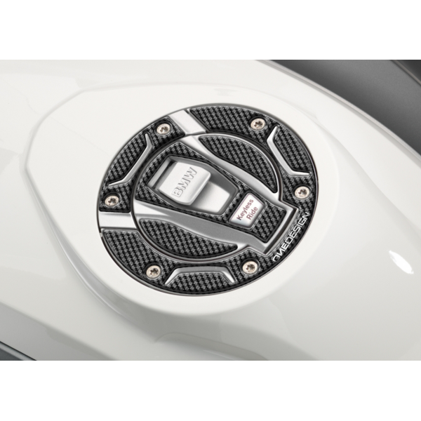 Protezione Tappo e Ghiera Serbatoio Carbon Look Onedesign BMW R 1300 GS 2024-2025 Keyless 2