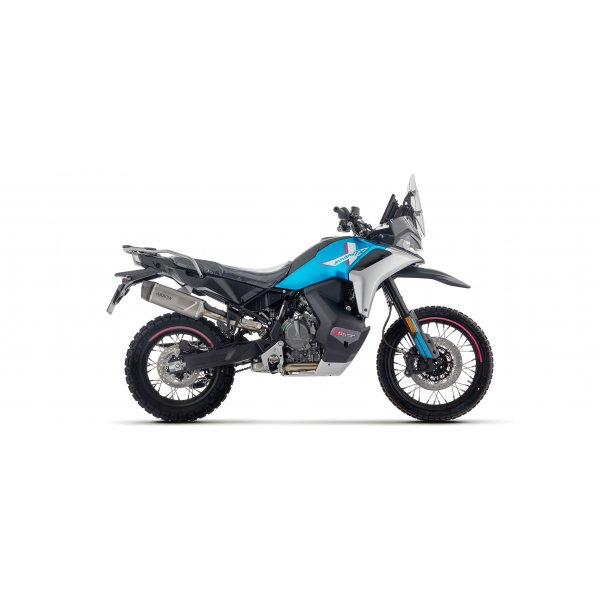 Terminale Omologato Arrow Indy Race EVO 71992PK Titanio Fondello Carby CF Moto 800 MT-X 2025 Adventure Touring Off-Road