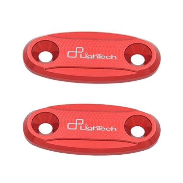Coppia Tappi Specchietti Ergal Lightech SPE105ROS Honda CBR 1000 RR 2004-2007 Superbike Road Racing