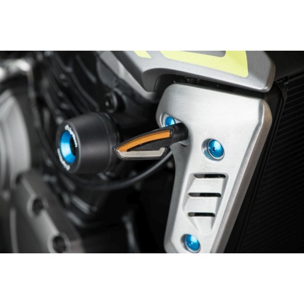 Frecce Lightech LED FRE934NER Luce Bianca Anteriore Moto Superbike Supersport Naked Road Racing