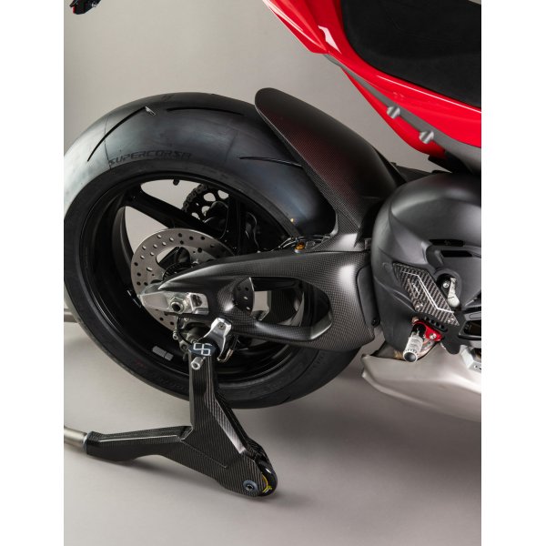 Cover Forcellone Carbonio Opaco Lightech CARD2460M Moto Ducati Panigale V4 / S 2025 Superbike Road Racing