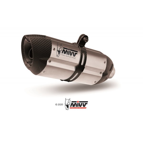 Terminale Mivv Suono Acciaio Omologato H.038.L7 Moto Honda Hornet 600 2007-2010 Naked Sport Road Racing
