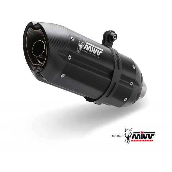 Terminale Mivv Suono Acciaio Nero Omologato H.038.L9 Moto Honda Hornet 600 2007-2010 Naked Sport Road Racing