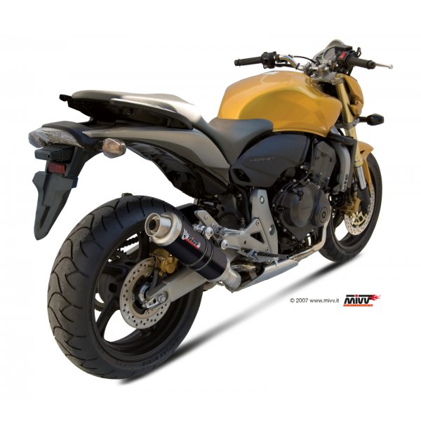 Terminale Mivv GP Acciaio Nero Omologato H.038.LXB Moto Honda Hornet 600 2011-2013 Naked Sport Road Racing
