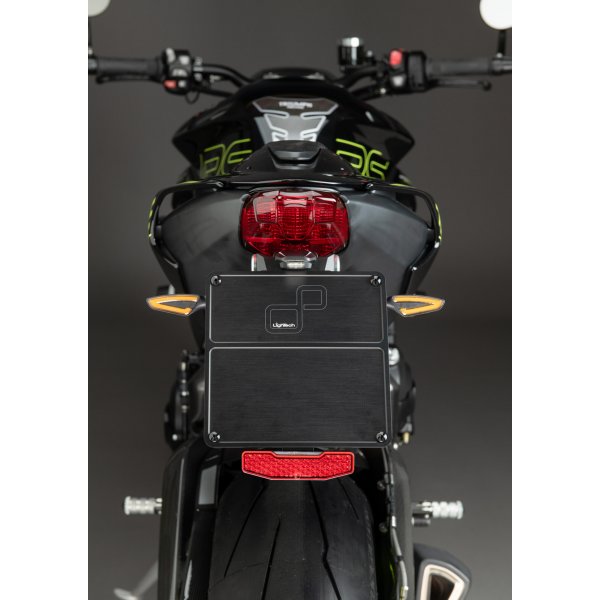 Portatarga Regolabile Lightech KTARTR111A1 Moto Triumph Street Triple 765 S / R / RS / RX 2017-2026 Naked Road Racing