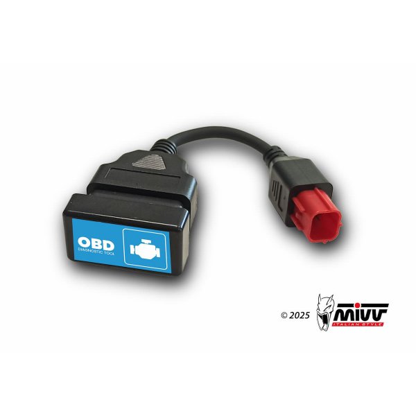 SWITCH OFF KEY MIVV ACC.101.0 Dispositivo Autodiagnosi OBD per Moto Euro 5+ Modifica Catalizzatore Originale