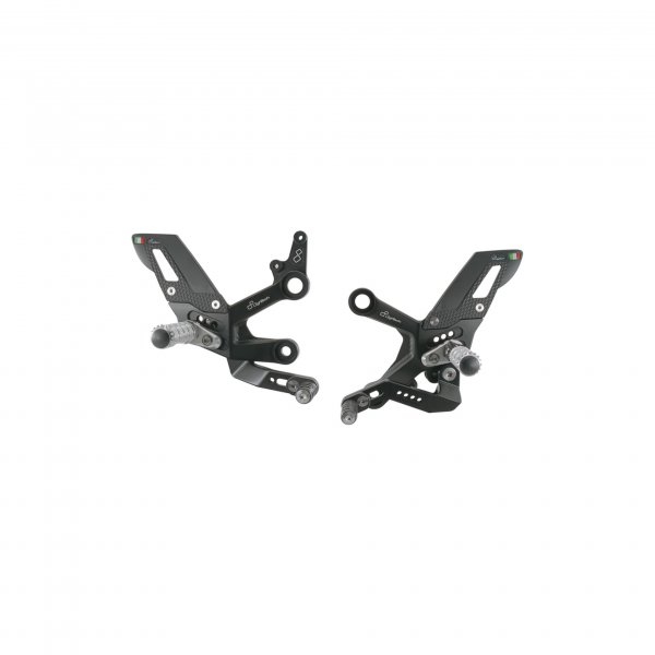 Pedane Regolabili Lightech FTRKT002  Poggia Piedi Fissi Moto KTM Duke 790 2018-2025 Naked Road Racing