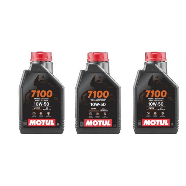Kit Tagliando 3 Litri Olio Motul 7100 10W50 + Filtro Olio MIW Moto Benelli Leoncino 800 / Trail 2022-2025