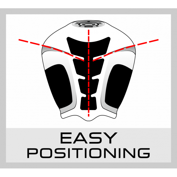 Protezione Laterale serbatoio adesivo Nero/Trasparente HDR OneDesign Print Road Racing Honda CBR 600 RR 2023-2026
