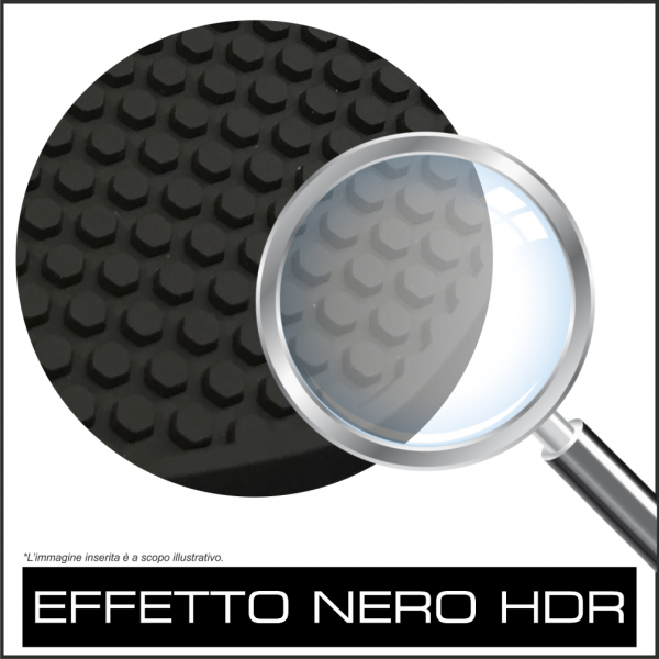 Protezione Laterale serbatoio adesivo Nero/Trasparente HDR OneDesign Print Road Racing Honda CBR 600 RR 2023-2026 2