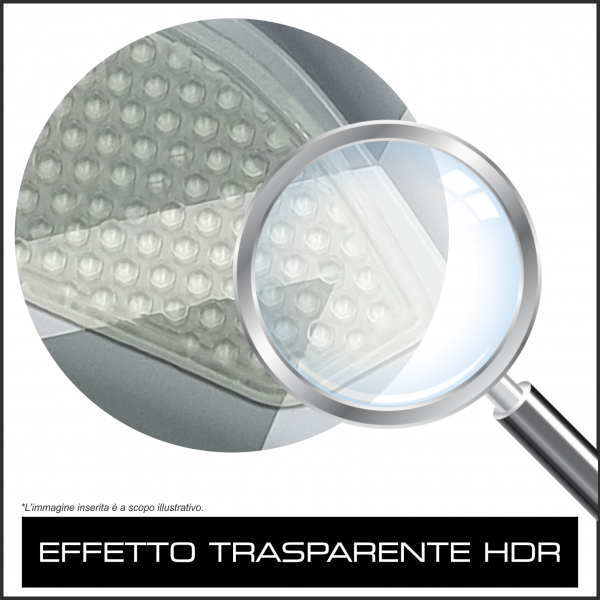 Protezione Laterale serbatoio adesivo Nero/Trasparente HDR OneDesign Print Road Racing Aprilia RS 457 2024-2025
