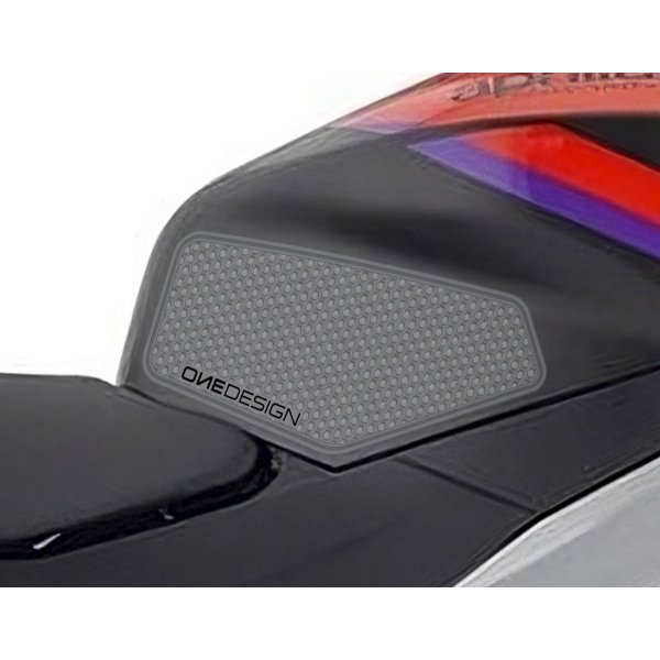 Protezione Laterale serbatoio adesivo Nero/Trasparente HDR OneDesign Print Road Racing Aprilia RS 457 2024-2025 2