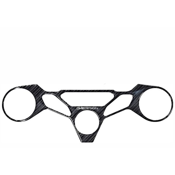 Adesivo Piastra Sterzo Onedesign Carbon Look Moto Ducati Panigale V4 R 2026 Superbike Road Racing
