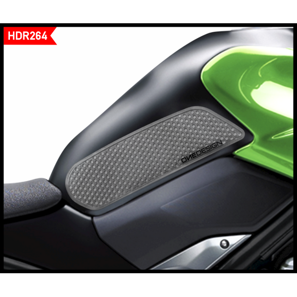 Protezioni Serbatoio Laterali OneDesign Nero/Trasparente Kawasaki Z 900 2025-2026 Moto Road Racing Street Sport Naked 2
