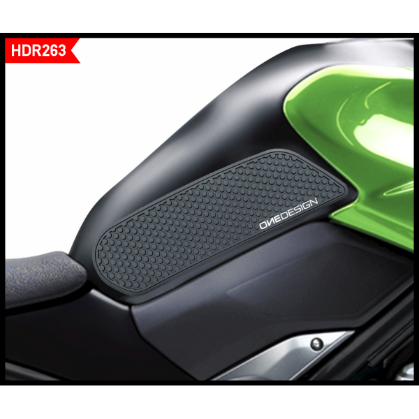 Protezioni Serbatoio Laterali OneDesign Nero/Trasparente Kawasaki Z 900 2025-2026 Moto Road Racing Street Sport Naked