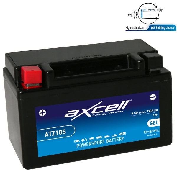 Batteria Moto Axcell ATZ10S GEL Road Racing Yamaha MT-07 2016-2020