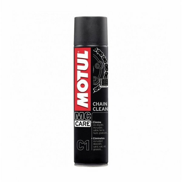 Pulitore Spray Catena Motul C1 Chain Clean 400 ml Road Racing Moto Scooter Quad Motocross Pulizia