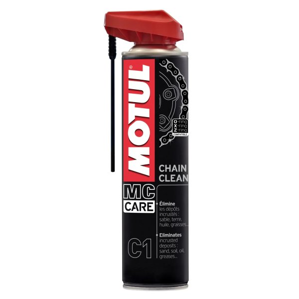 Pulitore Spray Catena Motul C1 Chain Clean 400 ml Road Racing Moto Scooter Quad Motocross Pulizia