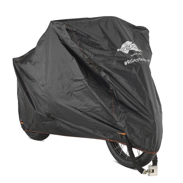 Telo Copri Moto Kappa KS203 per Esterno Road Racing Taglie L e XL Impermabile con fori Antifurto anteriore e posteriore