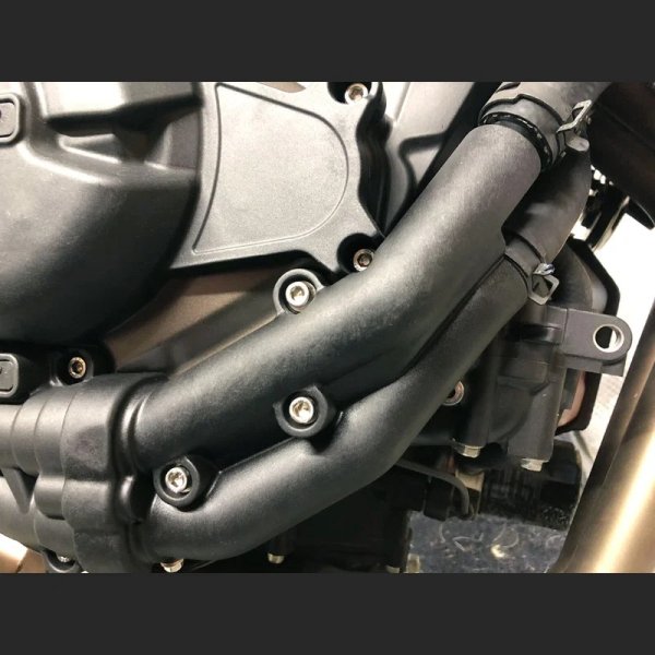 Protezione Copricarter Tubi Acqua GBRacing Moto Yamaha Tracer 700 2016-2019 Strada Viaggio Road Racing 2
