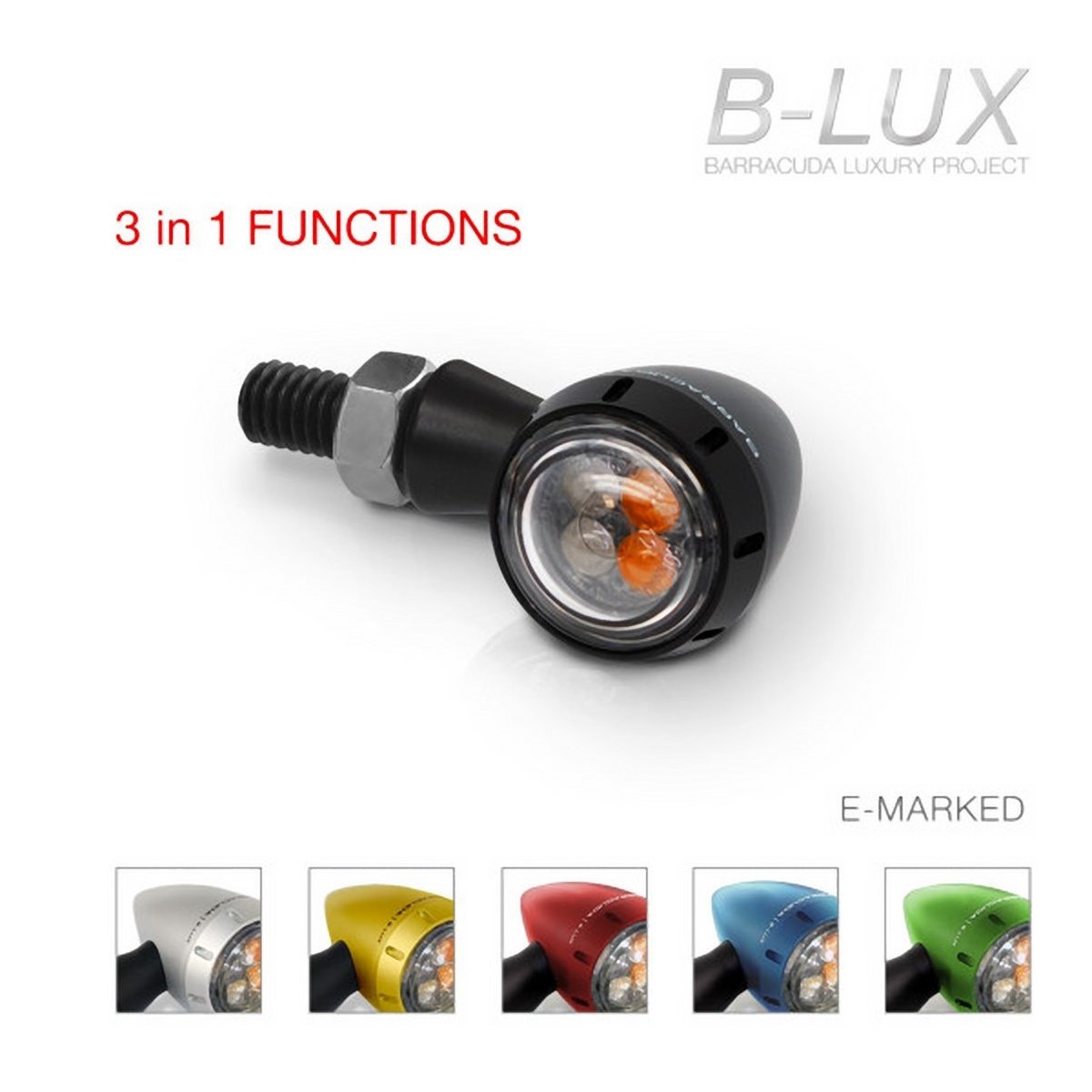Coppia Frecce LED Universali Omologate S-LED 3 B-LUX 3 in 1