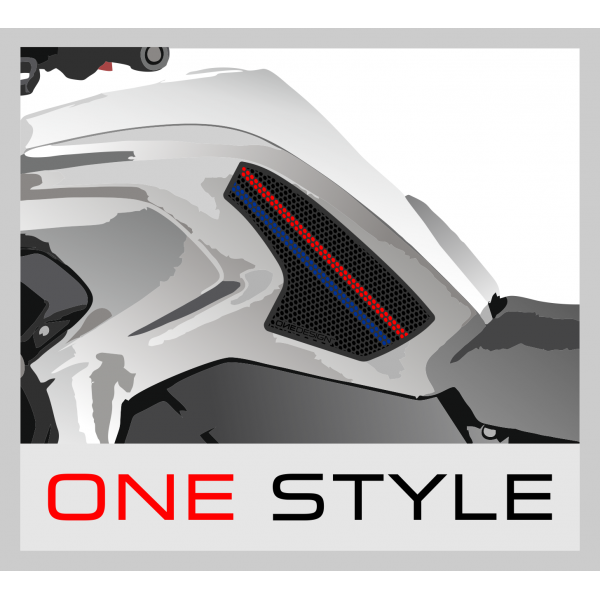 Protezione Laterale serbatoio adesivo Nero/Trasparente HDR OneDesign Print Road Racing Aprilia RSV4 - Tuono V4 1100