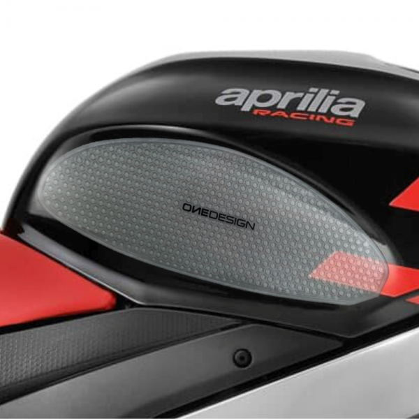 Protezione Laterale serbatoio adesivo Nero/Trasparente HDR OneDesign Print Road Racing Aprilia RSV4 - Tuono V4 1100