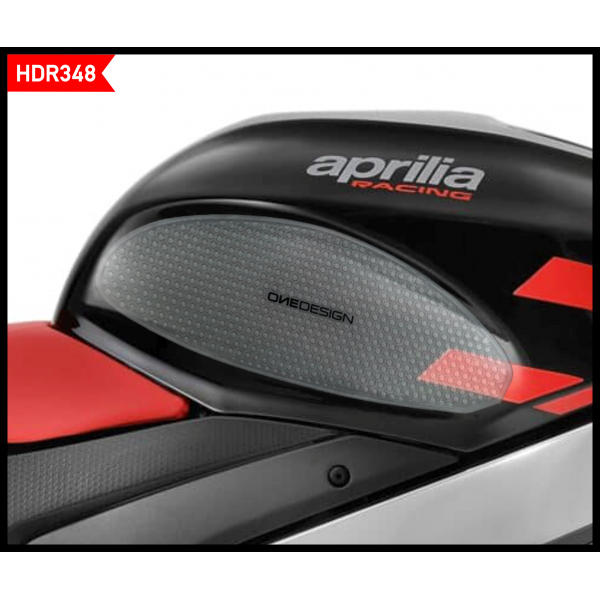 Protezione Laterale serbatoio adesivo Nero/Trasparente HDR OneDesign Print Road Racing Aprilia RSV4 - Tuono V4 1100