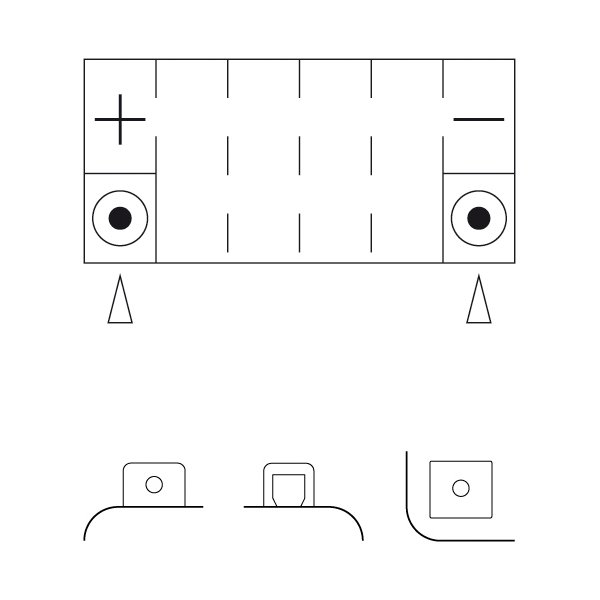 Batteria Moto Nitro NTX14-BS Road Racing BMW R1200R 2006-2018 R1200R Classic 2011-2012